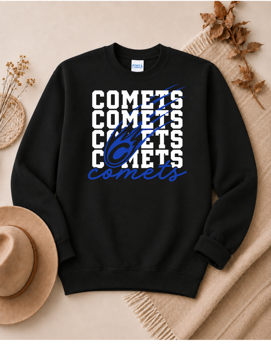 Comets Stacked